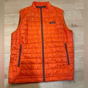 Patagonia Men’s Nano Puff Vest - Orange -Size Large- Great condition barely worn